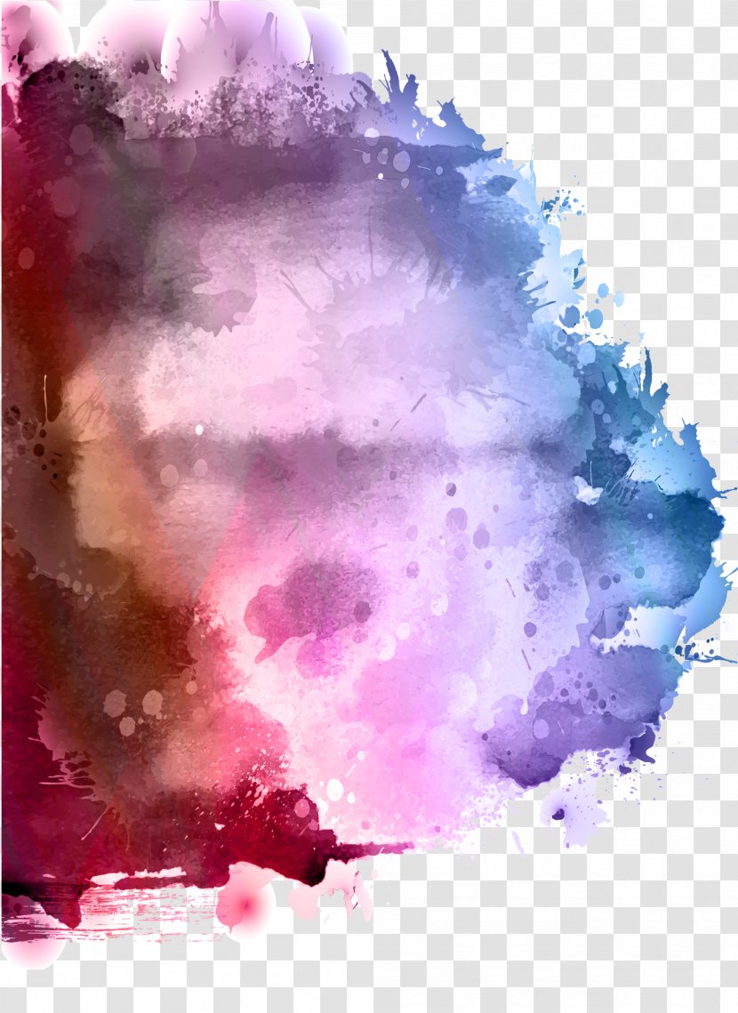 Watercolor Painting Ink Splash - Sky - Paint Transparent PNG