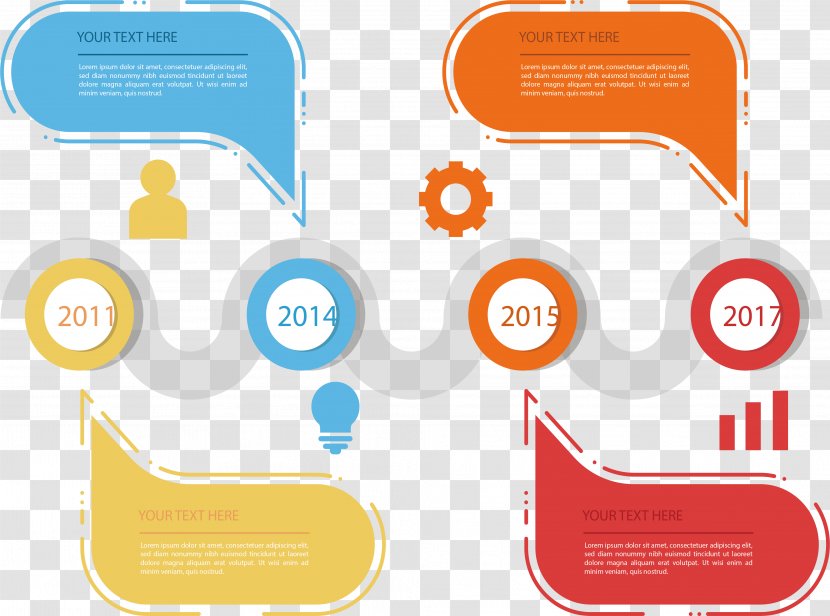 Timeline Graphic Design Flowchart - Rectangle - Color Transparent PNG