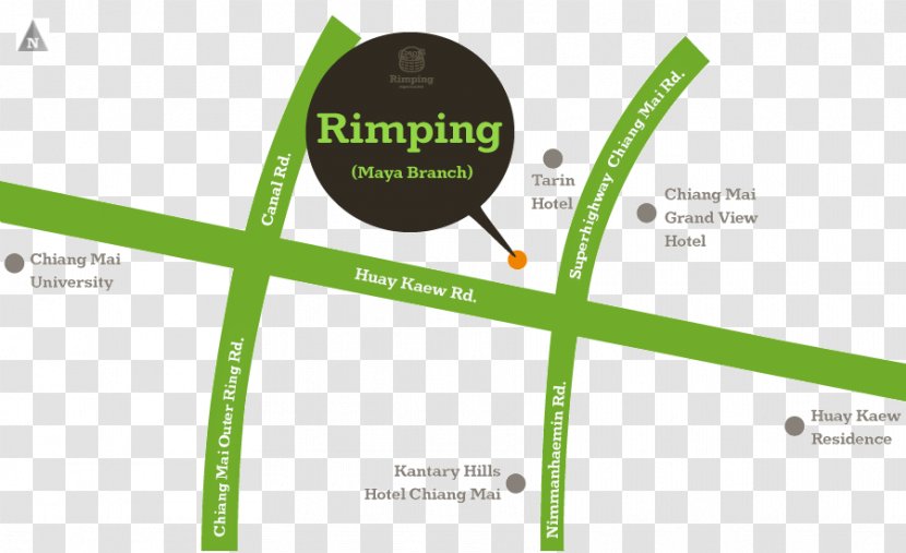 Rimping Supermarket Nim City Branch Nawarat Promenada Chiang Mai บริษัท ตันตราภัณฑ์ซุปเปอร์มาร์เก็ต (1994) จำกัด - Map Transparent PNG
