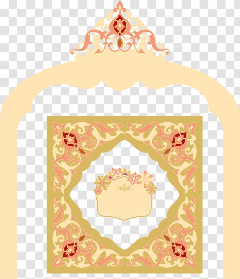 Poster Illustration - Peach - Vintage Frame Vector Material Posters Transparent PNG