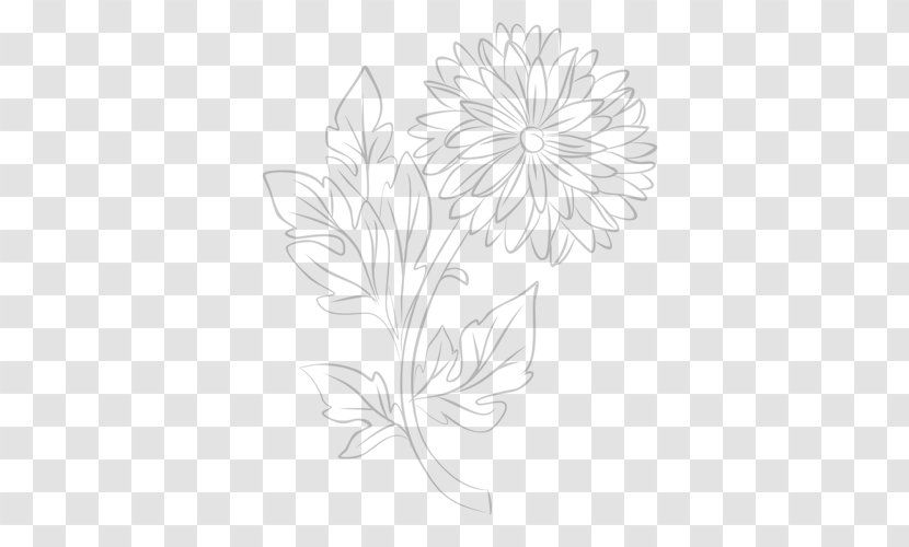 Flower Black And White Monochrome Photography Drawing - Chrysanthemum Transparent PNG