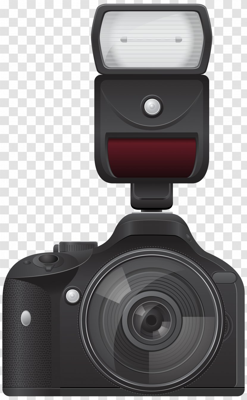 Clip Art - Photography - Camera With Flash Transparent Image Transparent PNG
