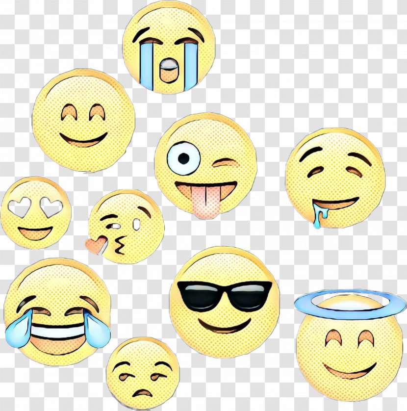 Smiley Face Background - Emoticon - Glasses Eyewear Transparent PNG