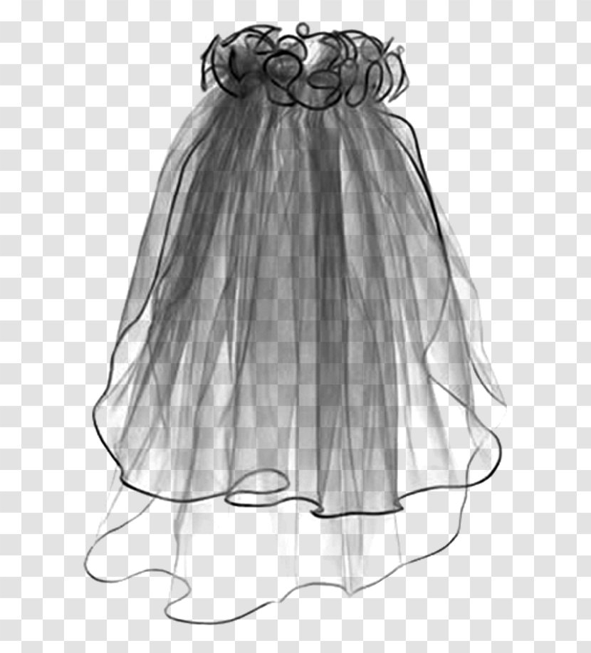 Gown Shoulder Sketch Bride Pattern - Costume - Dress Transparent PNG
