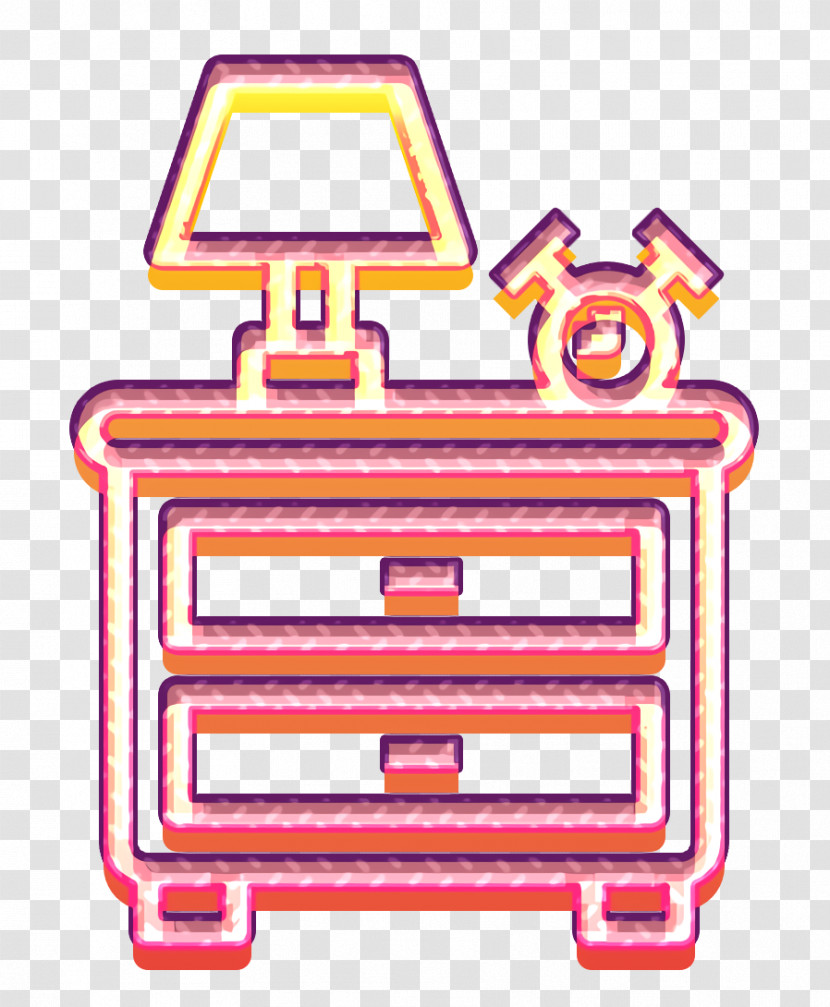 Home Equipment Icon Nightstand Icon Furniture And Household Icon Transparent PNG
