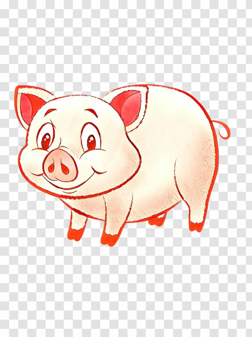 Pig Clip Art Illustration Character Snout - Animal Figure Transparent PNG