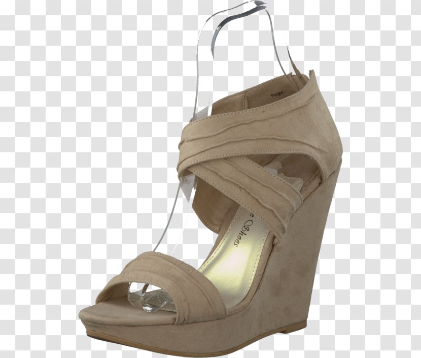 High-heeled Shoe Beige Boot Sandal - Outdoor Transparent PNG