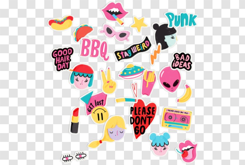 Cake Cartoon - Clothing Accessories - Sticker Fashion Transparent PNG