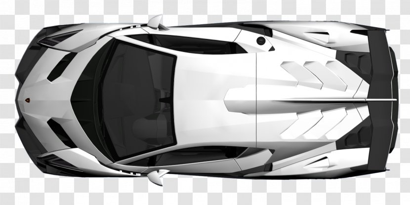 Sports Car Lamborghini Egoista 2016 Aventador - Supercar - Blueprint Transparent PNG