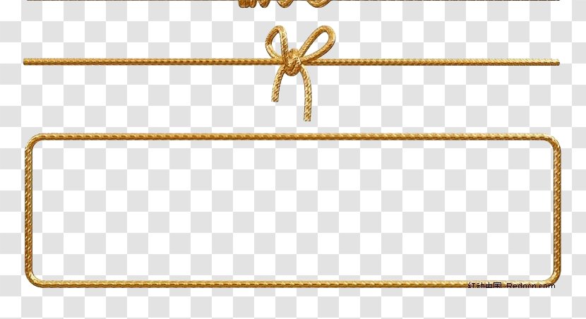 Paper Rope Gold Euclidean Vector - Preparation Of Twine Box Transparent PNG
