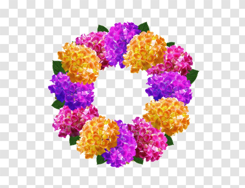 Purple Flower Wreath - Lei - Dendrobium Buddleia Transparent PNG