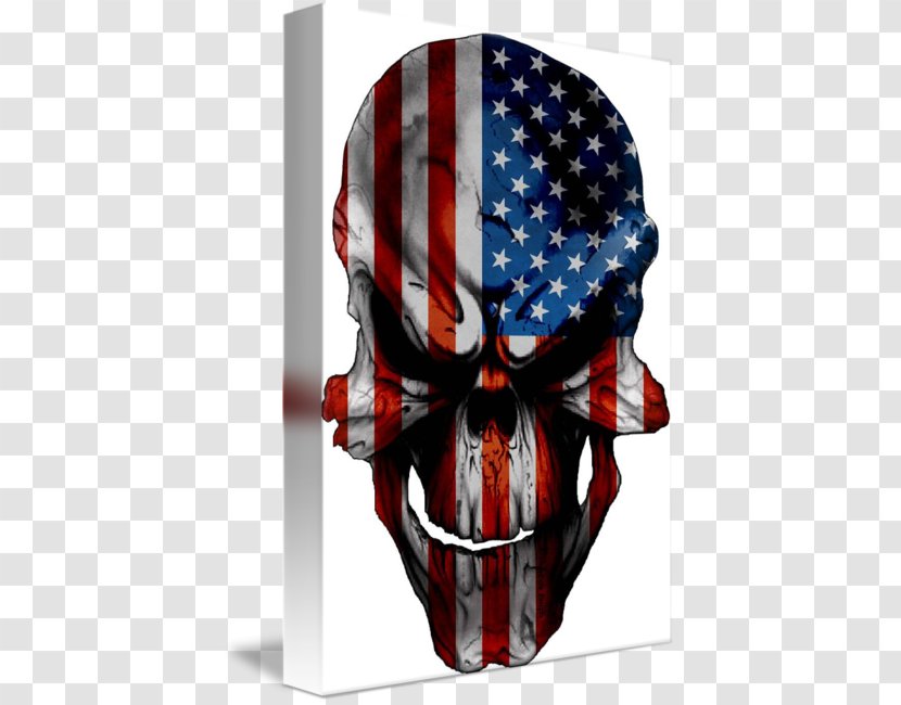 Flag Of The United States And Coat Arms Corsica Art - American Skull Military Transparent PNG