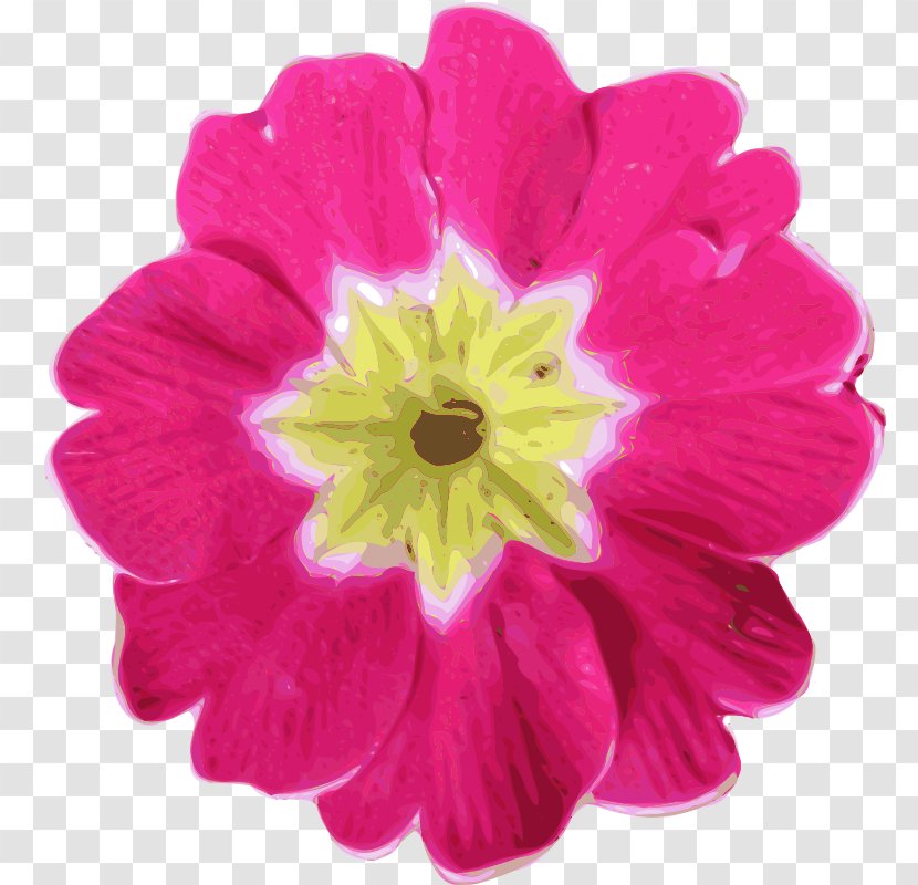 Pink Flowers Free Clip Art - Watercolor Painting - Open Transparent PNG