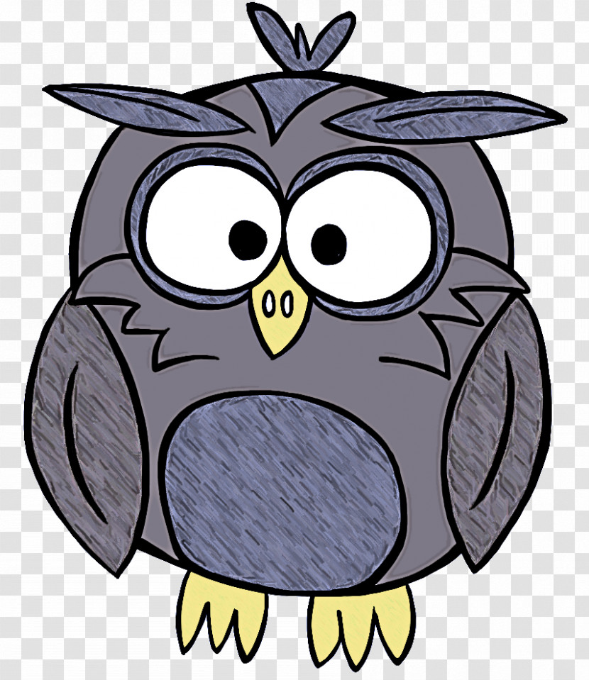Owl Cartoon Bird Bird Of Prey Eastern Screech Owl Transparent PNG