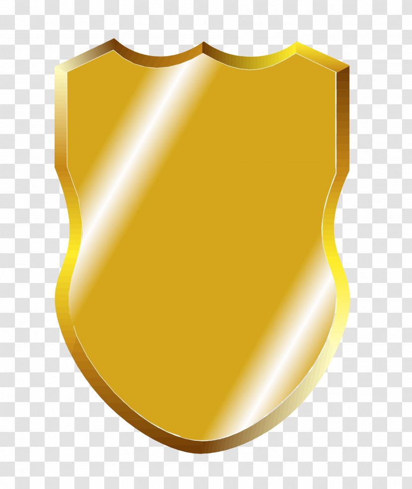 Metal Background - Yellow - Shield Transparent PNG