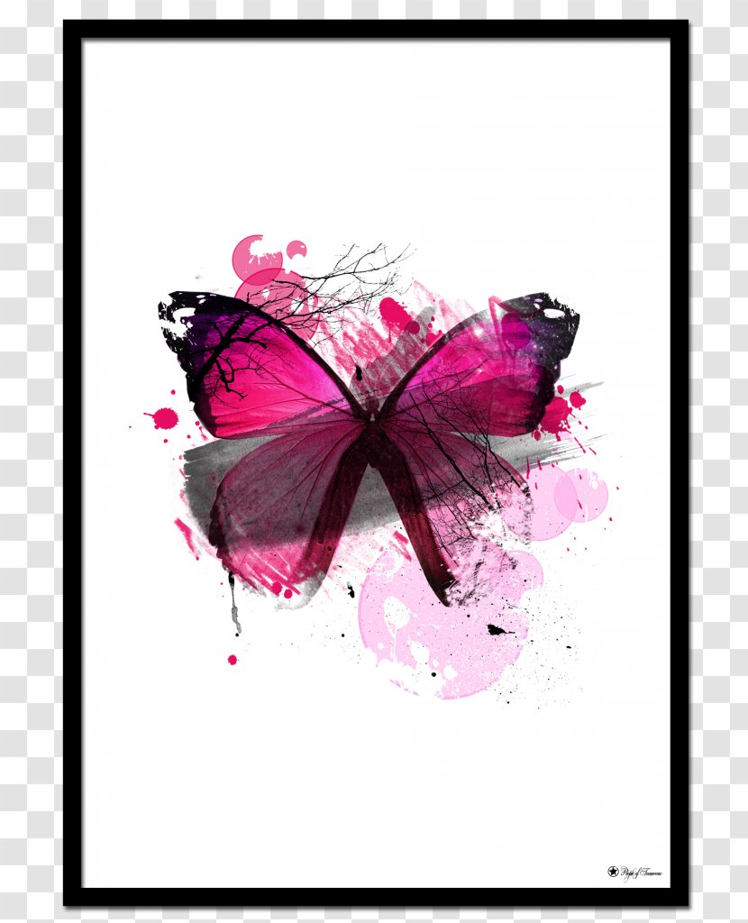 Brush-footed Butterflies Poster Butterfly Illustration Art - Arthropod Transparent PNG