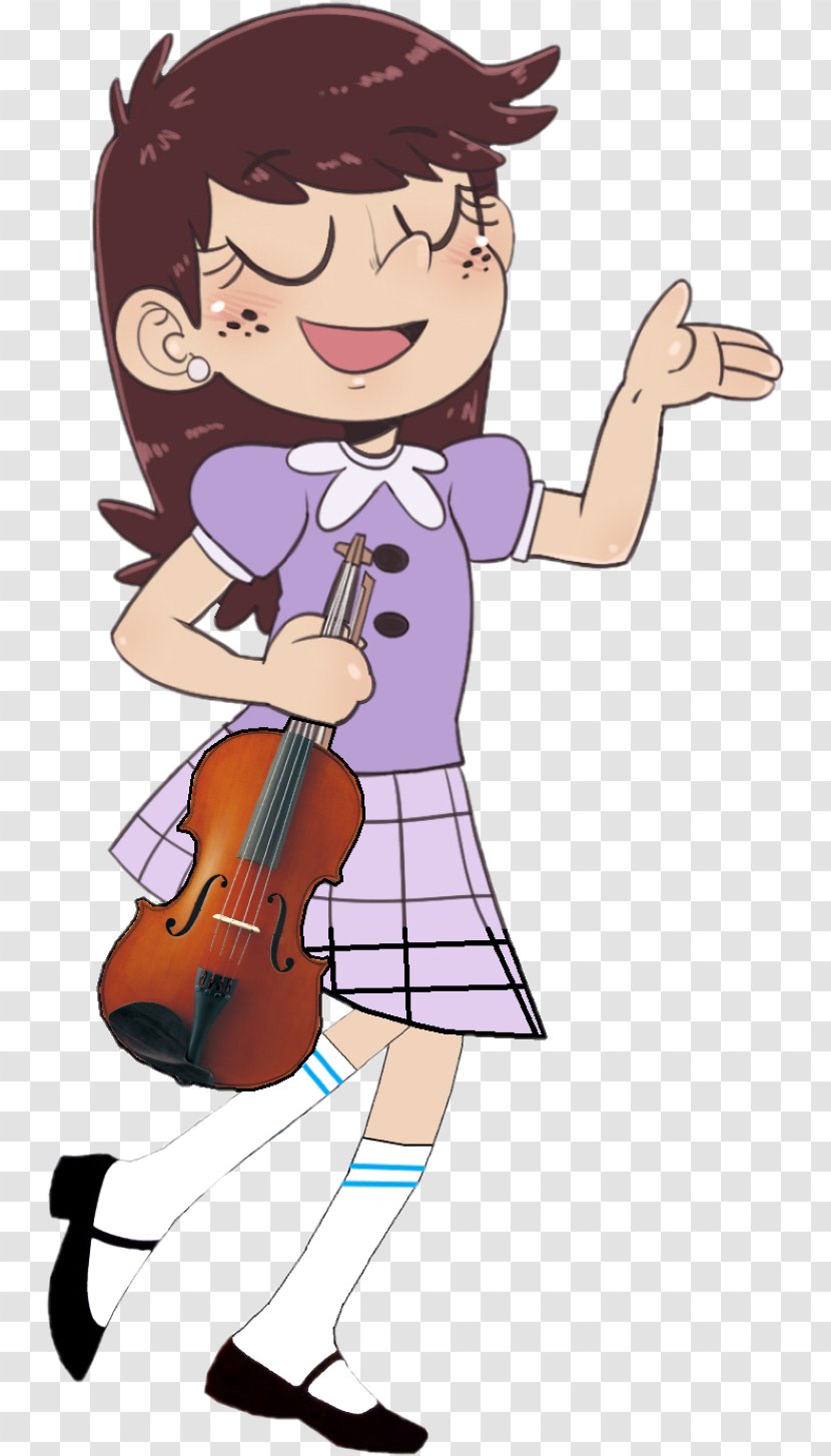 Luna Loud Lincoln Image Illustration The House - Violin Family - Leni Transparent PNG