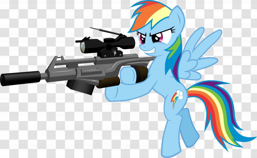 Rainbow Dash Rarity Pony Applejack Gun - Equestria - Scar Transparent PNG
