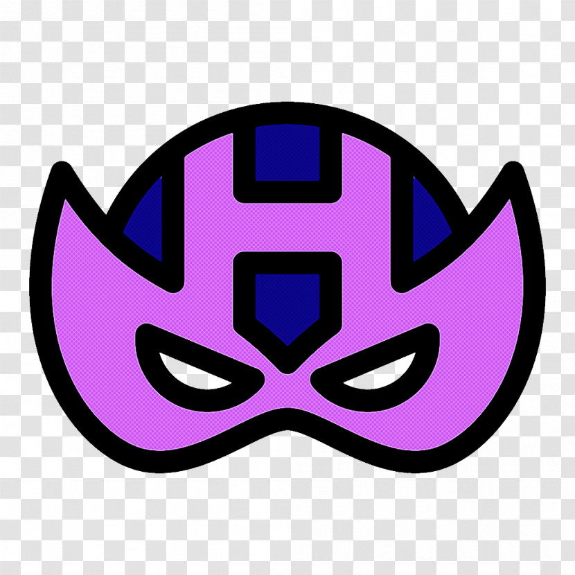 Purple Violet Mask Costume Headgear Transparent PNG