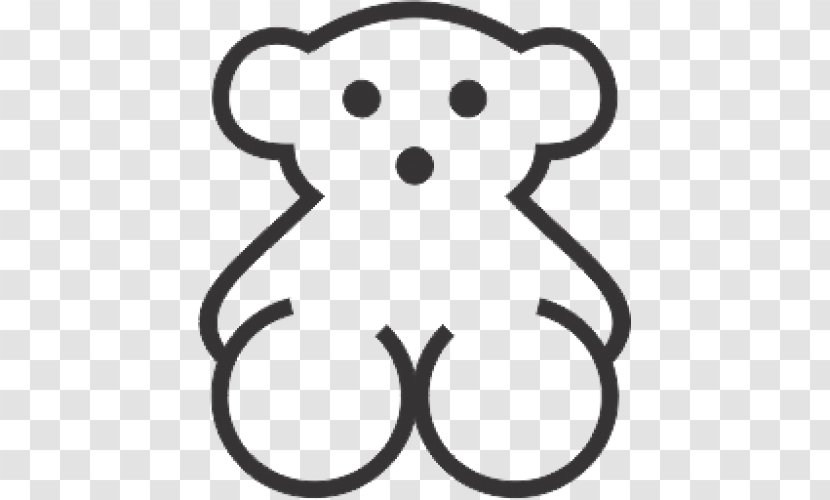 Bear Drawing Tous Brand - Black And White Transparent PNG