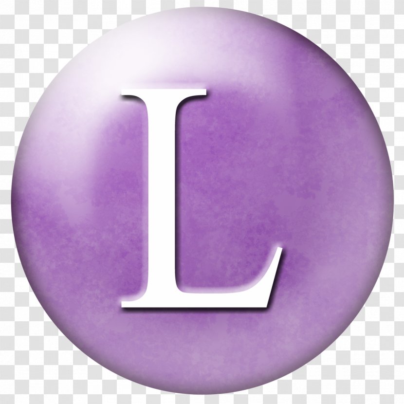 Purple Violet Lilac Symbol Font - Letter L Transparent PNG