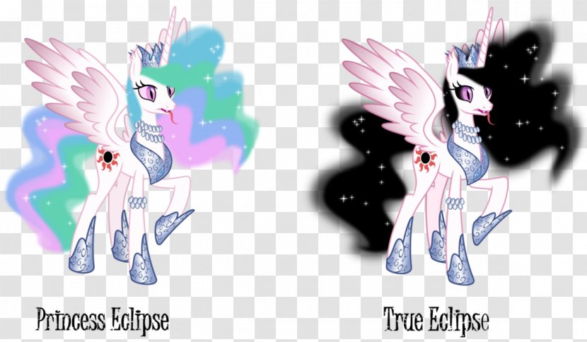 Pony Princess Celestia Luna Twilight Sparkle Rarity - Cartoon - MOON ECLIPSE Transparent PNG