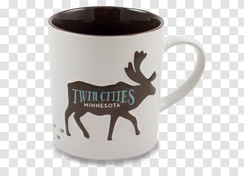 Coffee Cup Caribou Mug - Drinkware Transparent PNG