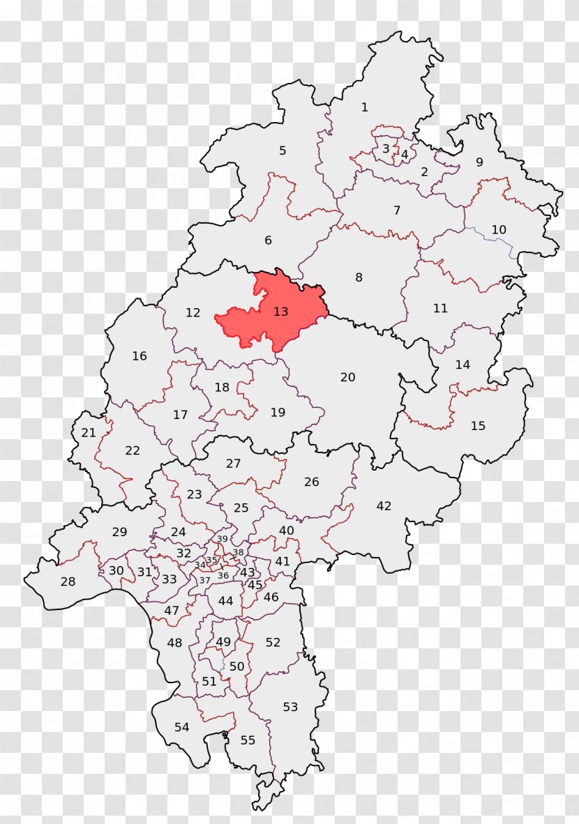 Constituency Of Frankfurt Am Main II Main-Kinzig-Kreis Darmstadt-Dieburg - Hesse - Marburgbiedenkopf Transparent PNG
