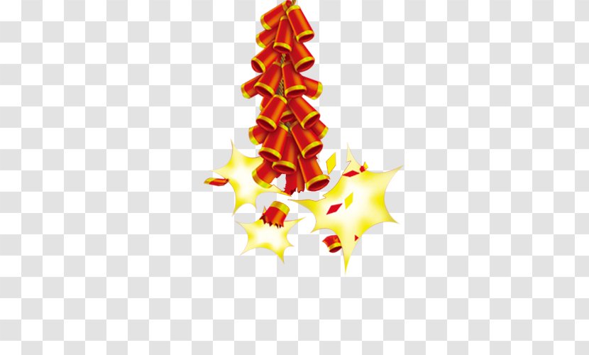 China Chinese New Year Years Eve Firecracker - Red Firecrackers Transparent PNG