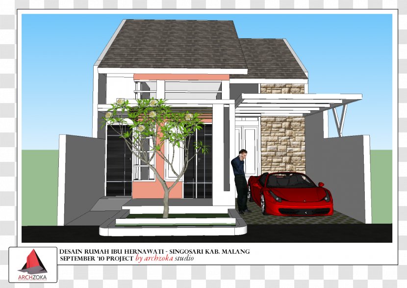 Jasa Desain Arsitek Indonesia House Architecture Roof - Window Transparent PNG