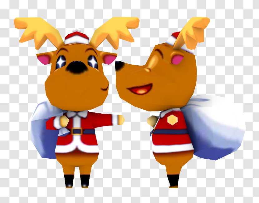 Reindeer Christmas Ornament Mascot Clip Art - Fiction - Animal Crossing Transparent PNG
