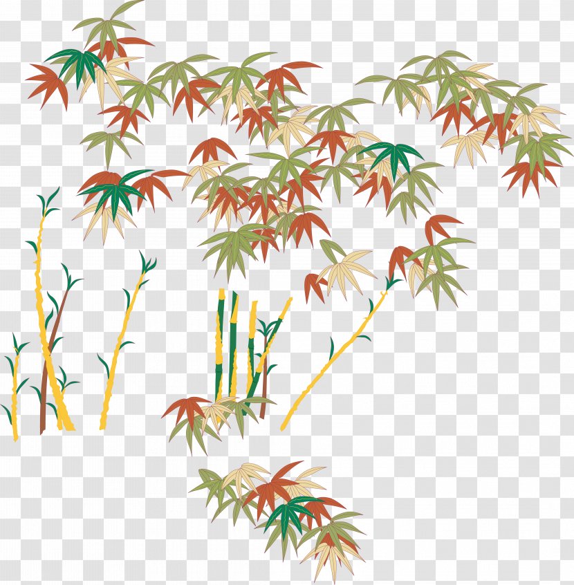 Bamboo Drawing - Flowering Plant - Beautiful Transparent PNG