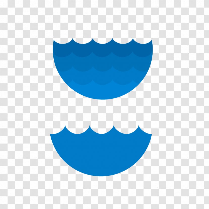 Euclidean Vector Wave Water Vecteur - Electric Blue - Waves Ripples Transparent PNG