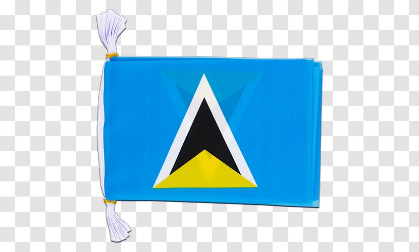 Flag Of Saint Lucia The Shop Fahnenkette - Electric Blue Transparent PNG