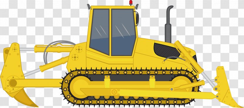 Bulldozer Machine - Vehicle - Municipal Engineering Machinery Before And After Excavator Transparent PNG