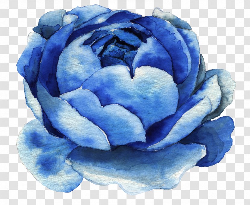 Watercolor Painting Photography Clip Art - Software - Blue Flowers Transparent PNG