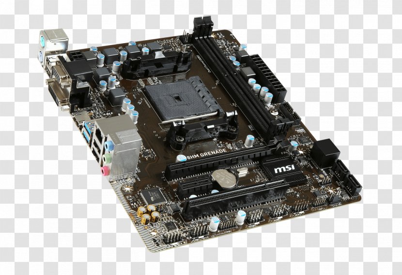 MSI A68HM-P33 V2 Socket FM2+ MicroATX Motherboard - Msi - Electronics Accessory Transparent PNG