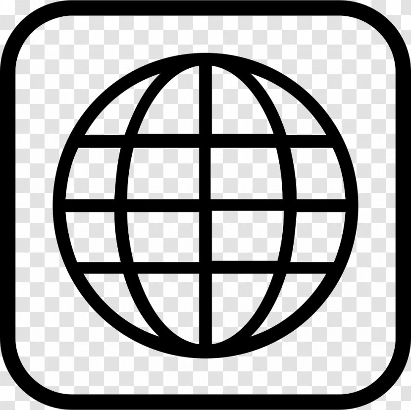 World Globe Earth Vector Graphics - Monochrome Transparent PNG