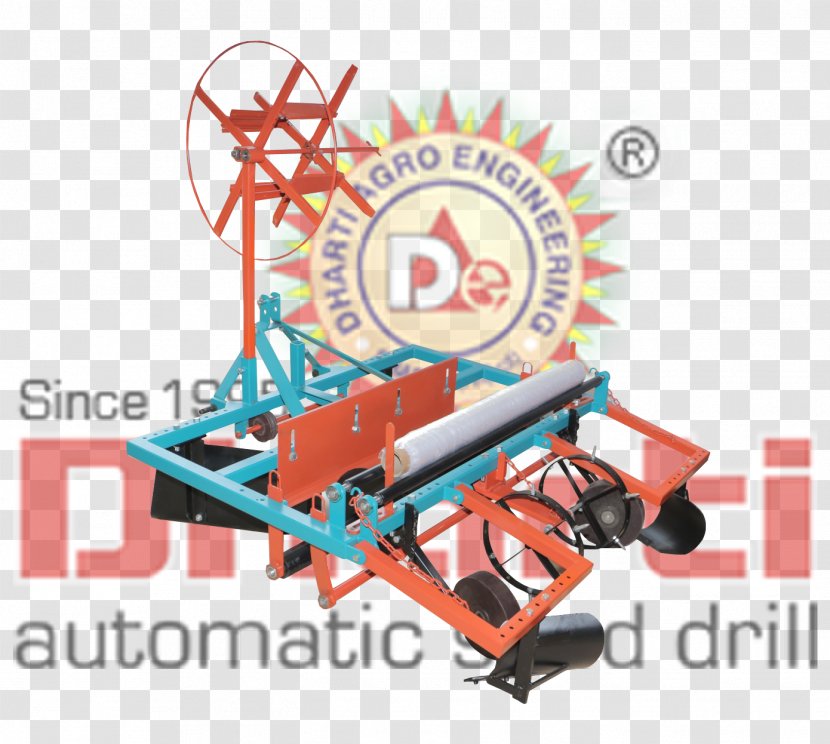 Machine Seed Drill Plastic Mulch Tractor Transparent PNG