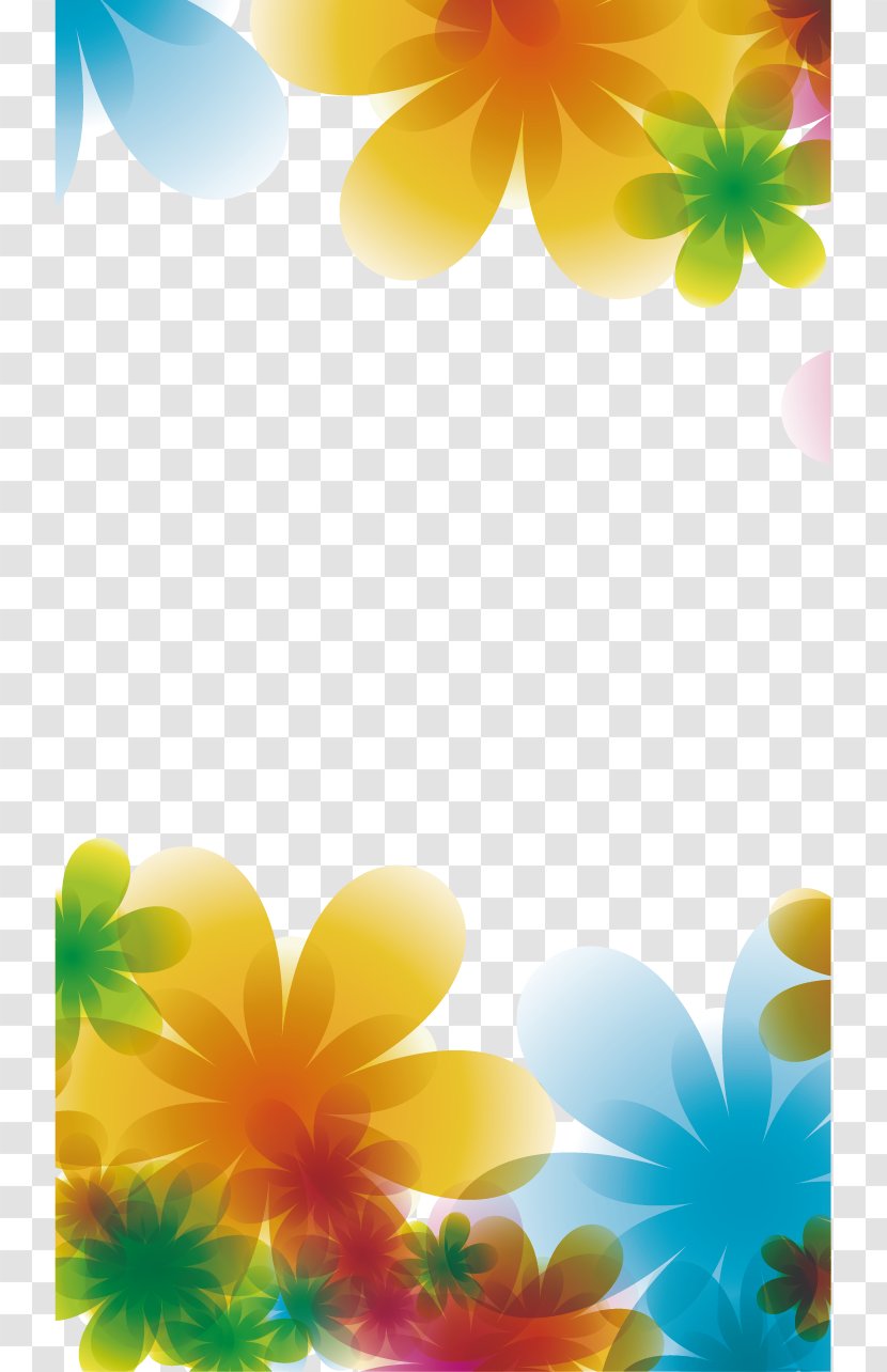 Euclidean Vector Wallpaper - Petal - Floral Material Transparent PNG