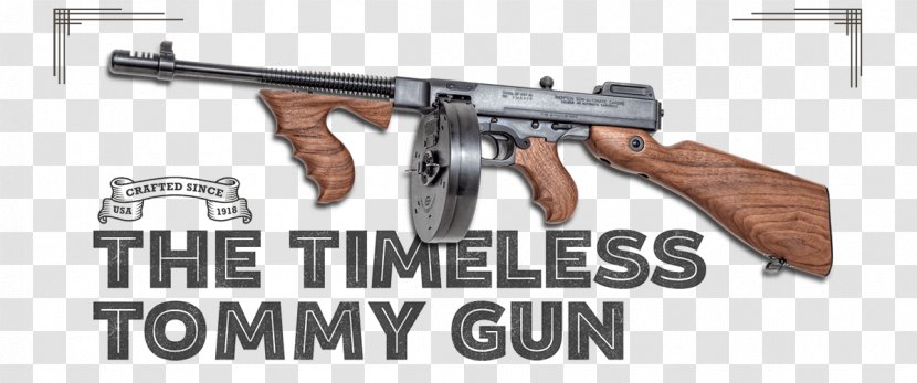 Trigger Firearm Thompson Submachine Gun Kahr Arms Auto-Ordnance Company - Silhouette - Machine Transparent PNG