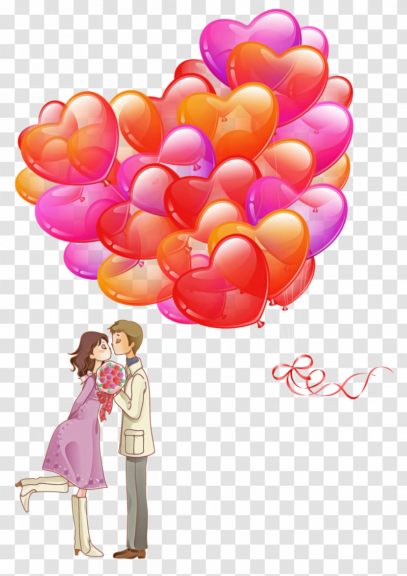 Balloon Petal Flower Heart M-095 Transparent PNG