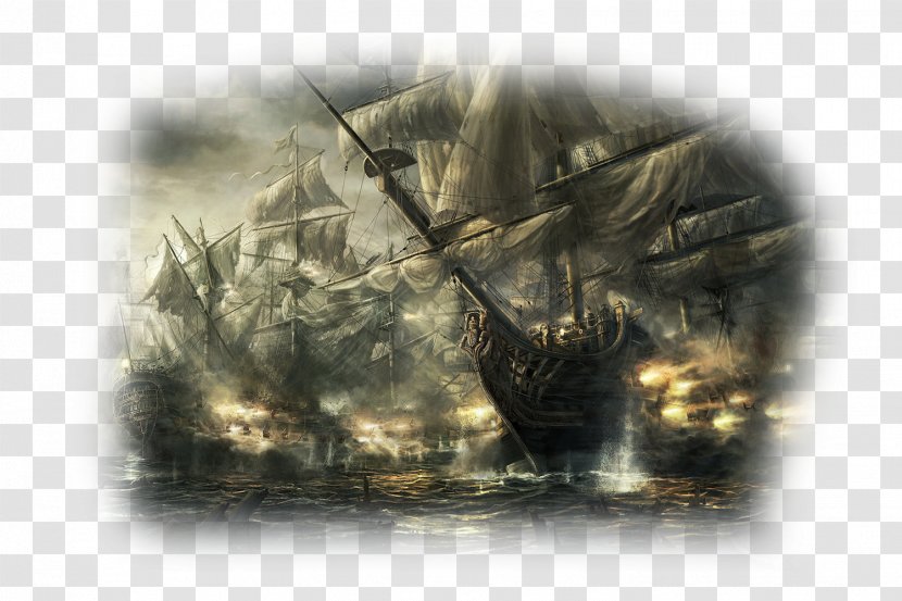 Sailing Ship Boat Desktop Wallpaper - Black Sails - Fon Transparent PNG