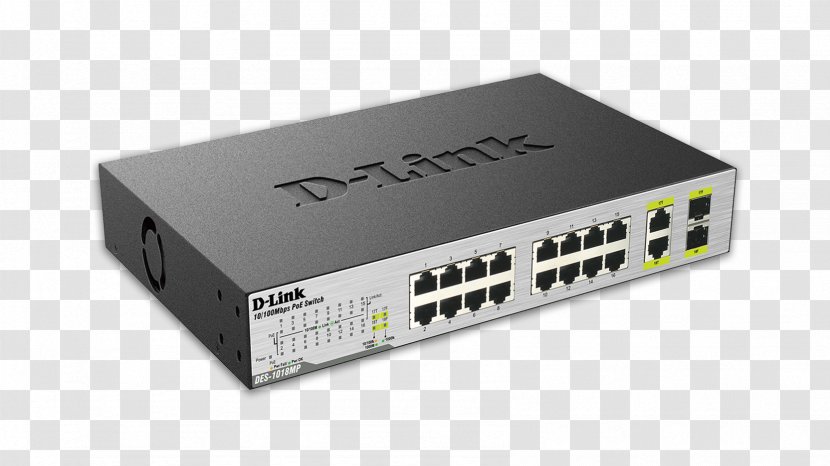 Network Switch Power Over Ethernet Gigabit D-Link Transparent PNG