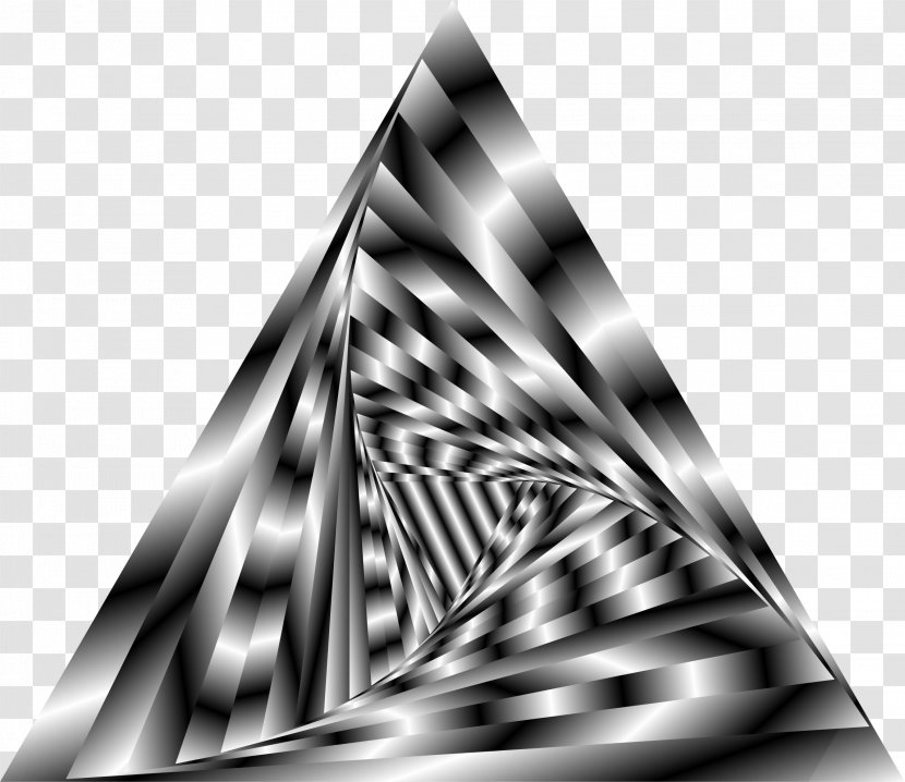 Triangle Hypnosis Clip Art - Vortex Transparent PNG
