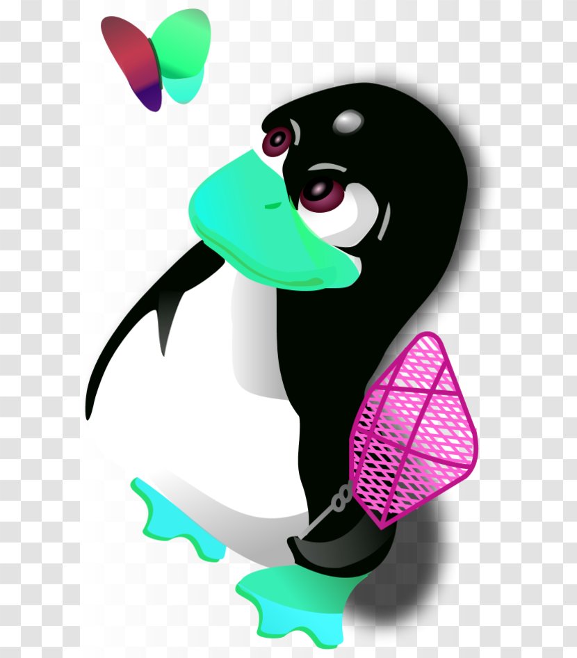 Penguin Tuxedo Linux Clip Art - Fictional Character - Microsoft Clips Transparent PNG