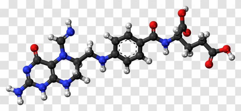 Dietary Supplement Folate Molecule Pantothenic Acid - Ballandstick Model - Chemistry Transparent PNG