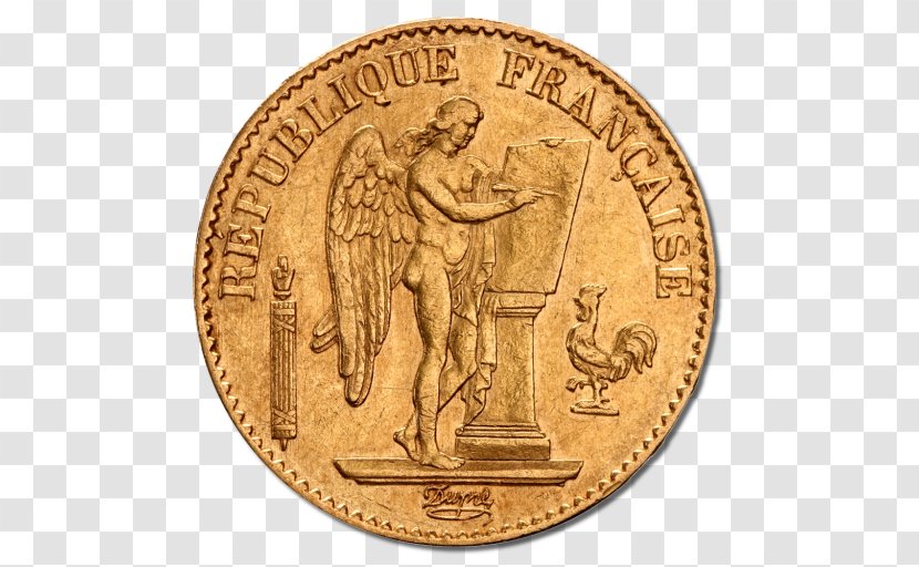 Krugerrand Gold Coin French Franc Transparent PNG