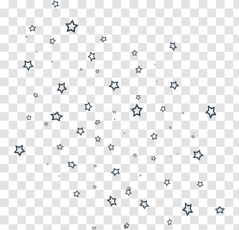 Pentagram Star Sky Rain Drawing - White Transparent PNG