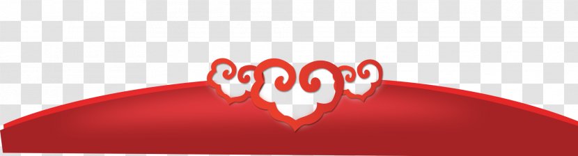 Red Decorative Material - Silhouette - Cartoon Transparent PNG